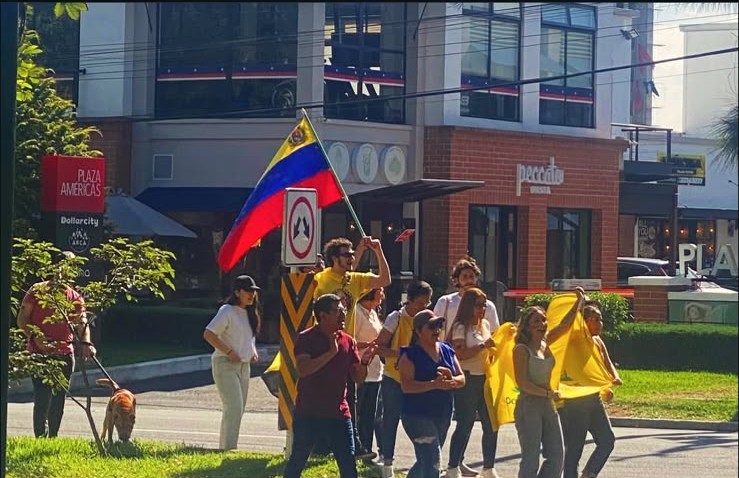 Marcha libertaria en solidaridad con el pueblo venezolano
