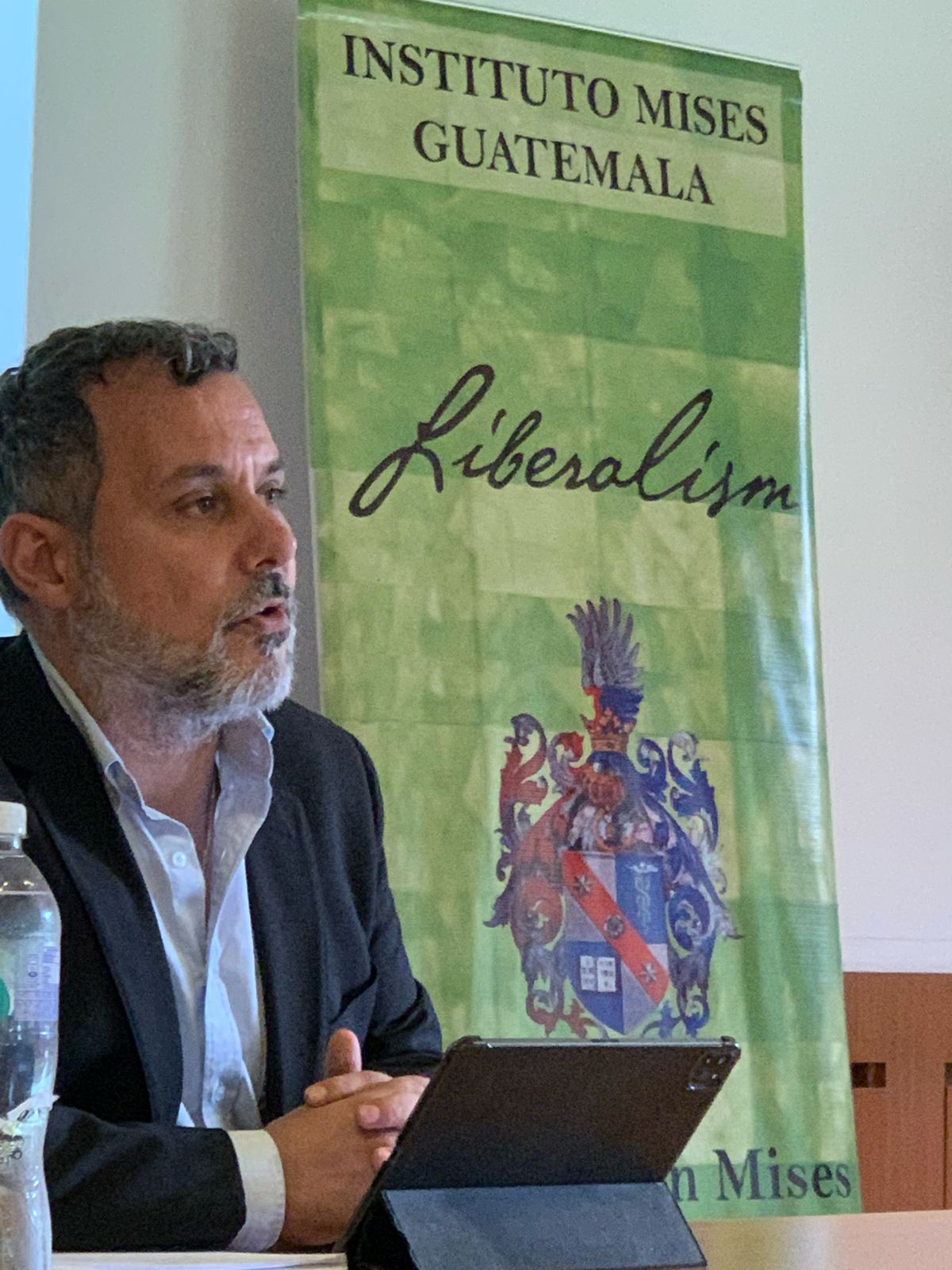 Daniel Carreiro durante el Tercer Congreso Libertario